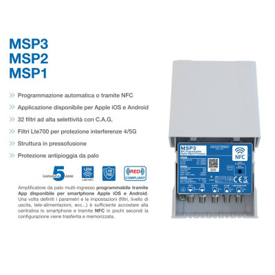 AMPLIFICATORE LEM MSP3  NFC...