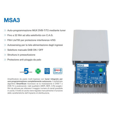 AMPLIFICATORE LEM MSA3...