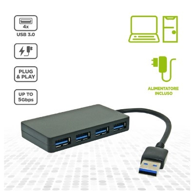 HUB ACTIVE-USB 3.0 4 PORTE...