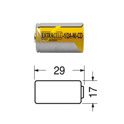 BATTERIA NI-CD 2/3 AF 1,2V...
