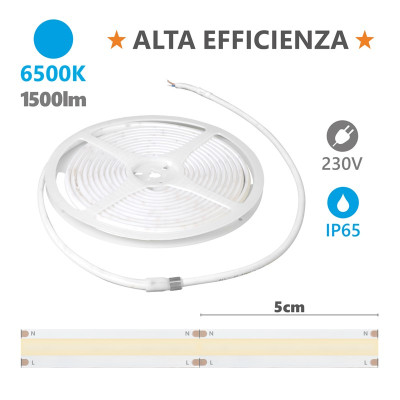 STRISCIA LED COB IP65 220V...