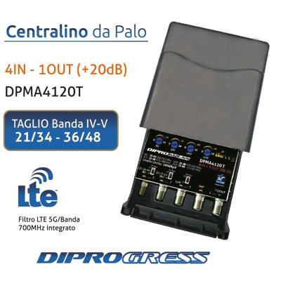 AMPLIFICATORE DPMA4120T 4in...