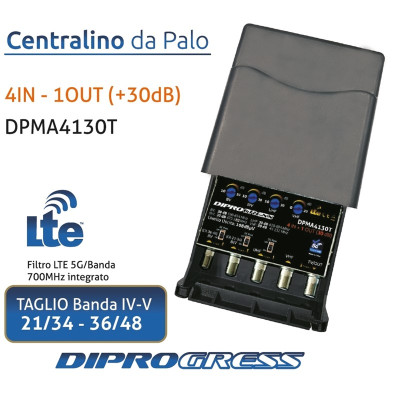 AMPLIFICATORE DPMA4130R 4in...