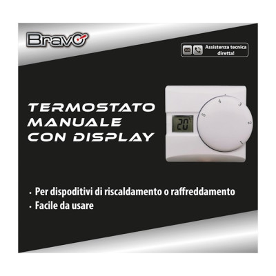 TERMOSTATO MANUALE CON DISPLAY